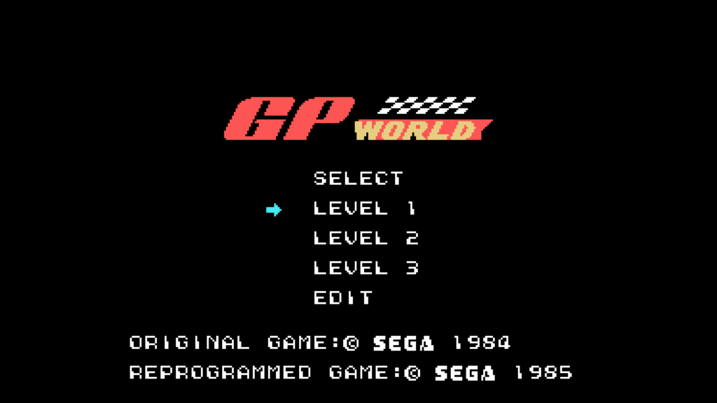 Sega SC-3000 GP World 1