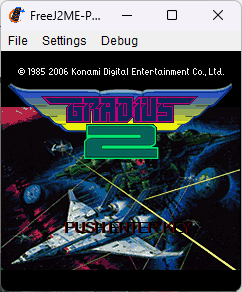 Gradius 2 para teléfonos Java, resolución 240x240.