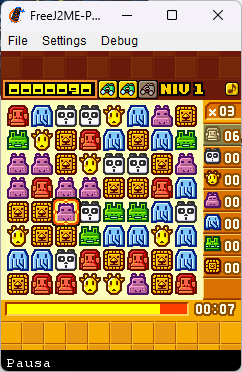 Zoo Keeper para teléfonos Java, resolución 240x320.