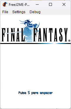 Final Fantasy para teléfonos Java, resolución 240x320.